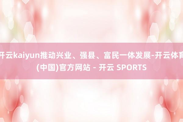 开云kaiyun推动兴业、强县、富民一体发展-开云体育(中国)官方网站 - 开云 SPORTS